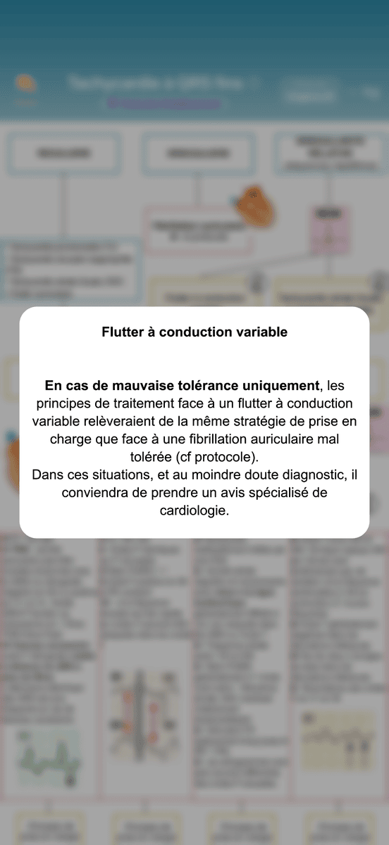 Popup d'explication sur l'application
